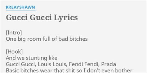 gucci chi è|Gucci Gucci lyrics.